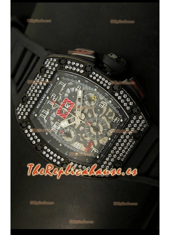 Richard Mille Edición Felipe Massa, Reloj Réplica Suiza en Caja PVD