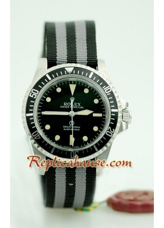 Rolex Réplica Submariner Vintage Military Reloj Suizo