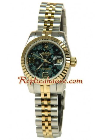 Rolex Réplica estampado floreado Datejust Reloj para Dama