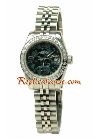 Rolex Réplica estampado floreado Datejust Reloj para Dama