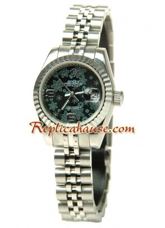 Rolex Réplica estampado floreado Datejust Reloj para Dama