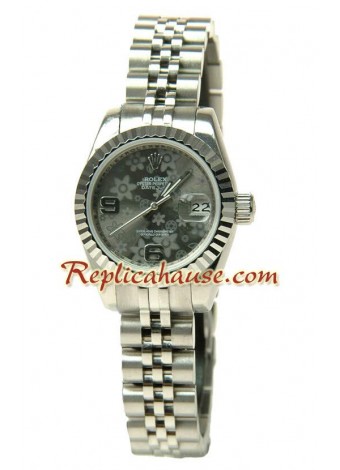 Rolex Réplica estampado floreado Datejust Reloj para Dama