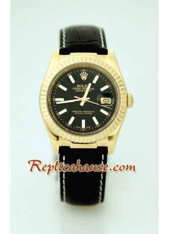 Rolex Réplica Datejust - Leather