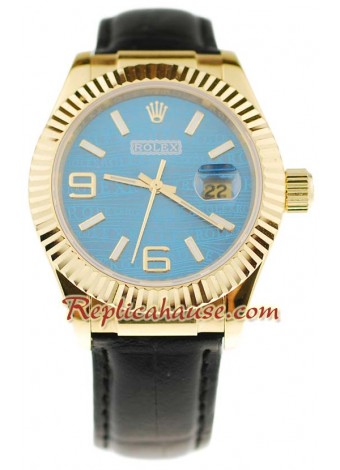 Rolex Datejust Leather Reloj Réplica - 40MM