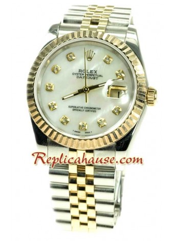 Rolex Datejust Dos Tonos Reloj Réplica