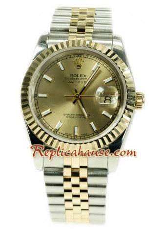 Rolex Datejust Dos Tonos Reloj Réplica