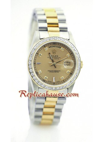 Rolex Réplica Day Date Dos Tonos