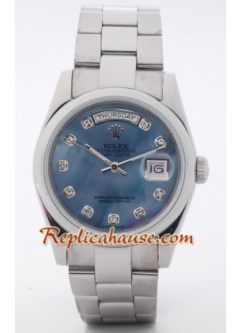 Rolex Réplica Day Date Silver