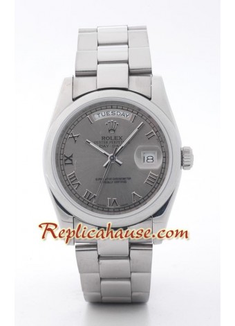 Rolex Réplica Day Date Silver