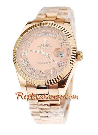 Rolex Réplica Day Date Oro Rosa Reloj Suizo