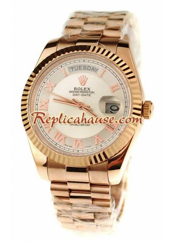 Rolex Réplica Day Date Oro Rosa Reloj Suizo