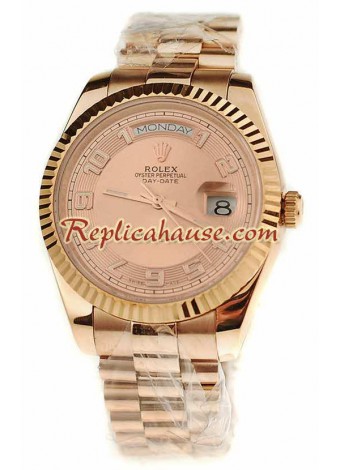 Rolex Réplica Day Date Oro Rosa Reloj Suizo