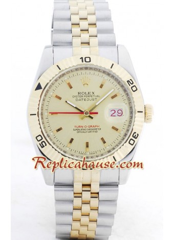 Rolex Réplica Datejust Turn O Graph Reloj Suizo para Hombre