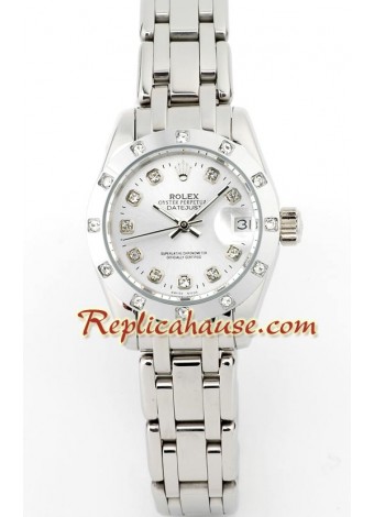 Rolex Réplica Datejust - Silver- Dama -