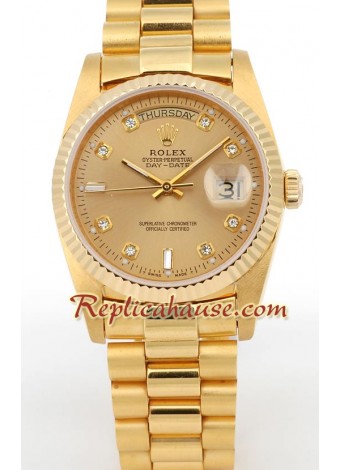 Rolex Réplica Day Date Gold