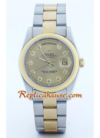 Rolex Réplica Day Date Dos Tonos