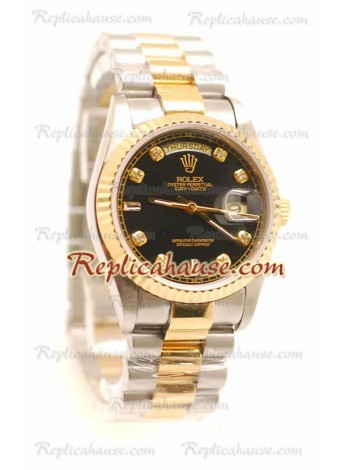 Rolex Réplica Day Date Dos Tonos Reloj Suizo