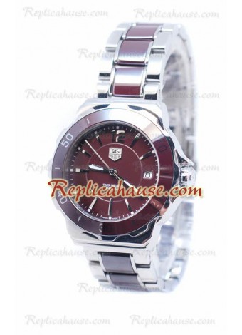 Tag Heuer Formula 1 Quartz Brown Bisel de cerámica Steel Reloj