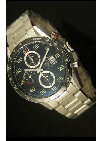 Tag Heuer Carrera Calibre 1887 Reloj Dial Negro - Réplica Escala 1:1