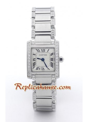 Cartier Tank Francaise Suizo - - Dama - tamaño