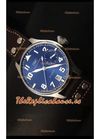IWC Big Pilot - Functional Power Reserve Dial Azul Reloj Replica a escala 1:1