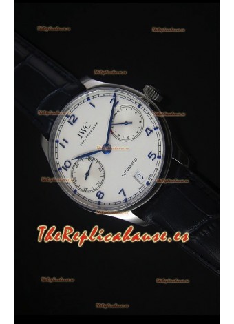 IWC IW500705 Portugieser Reloj Suizo Replica a escala 1:1 Dial Blanco - Versión 2016 Actualizada