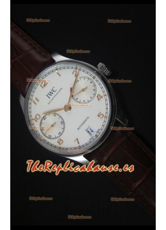 IWC IW500704 Portugieser Reloj Suizo Replica a escala 1:1 Dial Blanco - Versión 2016 Actualizada