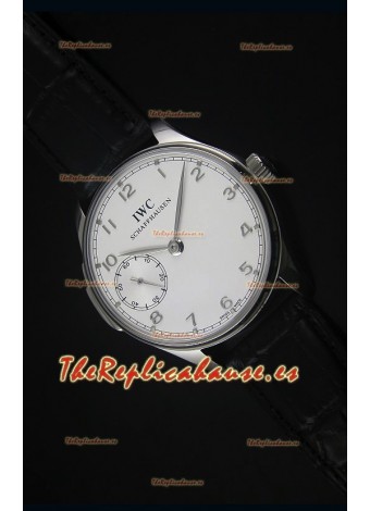 IWC Portuguese Handwind Ref# IW5242 Reloj Replica Suizo 1:1 Dial en Blanco