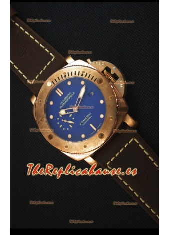 Panerai PAM617T Bronzo Reloj Replica - Última Versión Actualizada - Dial Azul