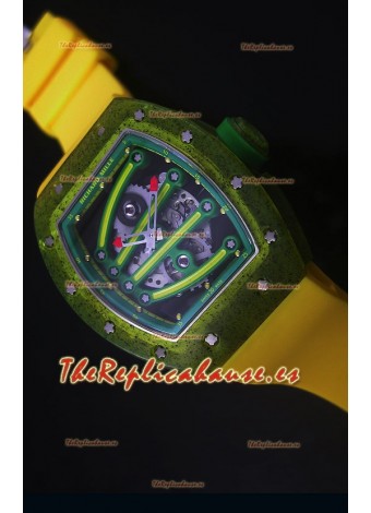 Richard Mille RM059 Reloj Replica Suizo Edición Yohan Blake en Dial color Verde
