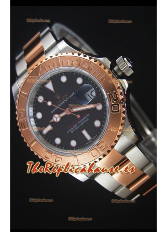 Rolex Yacht-Master 40 Everose Gold Reloj Replica Suiza 1:1 con Movimiento 3135