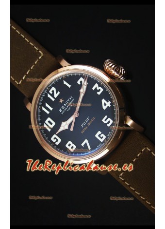 Zenith Pilot Type 20 Extra Special Edition Reloj Replica Suizo escala 1:1 Oro Rosado