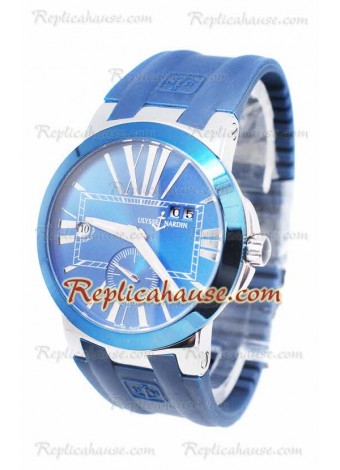 Ulysse Nardin Executive Dual Time Blue Reloj