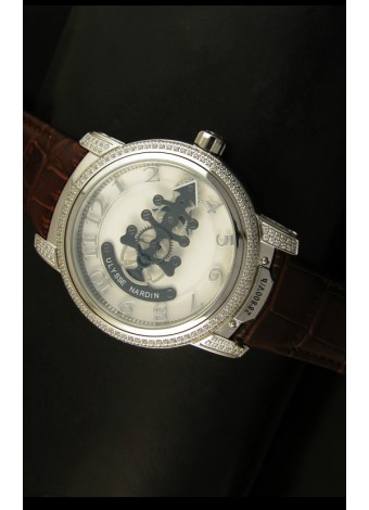 Ulysse Nardin Dual Escapement Reloj Japonés Dial Blanco