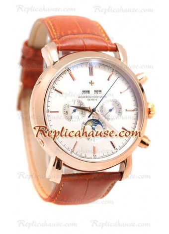 Vacheron Constantin Malte Perpetual Cronógrafo Reloj Réplica