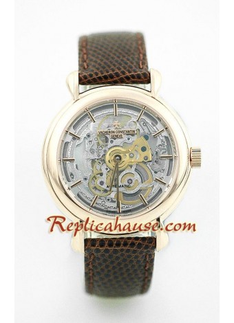 Vacheron Constantin Skeleton Repetidor de Minutos Reloj Suizo de imitación