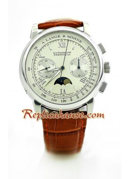 A. Lange Sohne Datograph Perpetual Reloj Suizo de imitación
