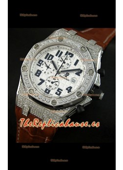 Audemars Piguet Royal Oak Offshore Cuarzo con bisel de diamantes