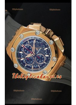 Audemars Piguet Royal Oak Offshore Michael Schumacher Reloj en Oro Rosado con Movimiento de Cuarzo