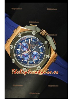 Audemars Piguet Royal Oak Offshore Michael Schumacher Reloj en Oro Rosado con Bisel de Cerámica