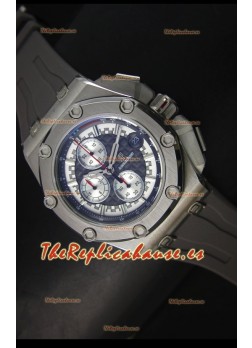 Audemars Piguet Royal Oak Offshore Michael Schumacher Reloj color Gris con Movimiento de Cuarzo