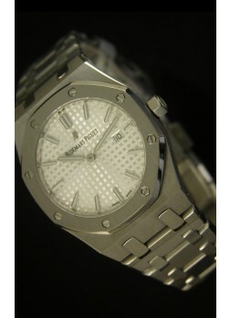 Audemars Piguet Royal Oak Ladies, Dial Blanco 33MM - Edición Réplica en escala 1:1