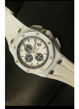 Audemars Piguet Royal Oak Offshore Ceramica Blanca Ultima Edición Escala 1:1