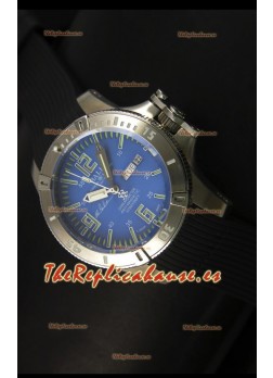 Ball Hydrocarbon Spacemaster Reloj Automático Day Date Correa de Goma Dial Azul - Movimiento Citizen Original
