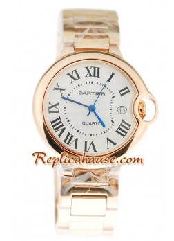 Ballon Blue De Cartier Oro Rosa Reloj
