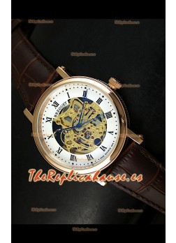 Breguet Classique Japanese Automatic con esfera de esqueletos dorados – marcadores de hora romanos