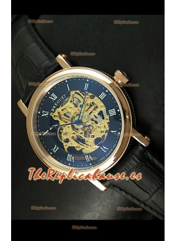 Breguet Classique Japanese Automatic con esfera de esqueletos dorados 
