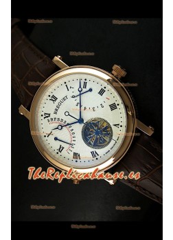 Breguet Retrograde Japanese Automatic con día/fecha y turbillón 