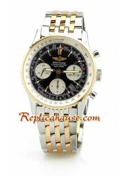 Breitling Navitimer Dos Tonos Reloj Suizo de imitación