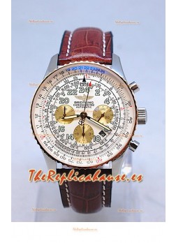 Breitling Navitimer Cosmonaute Réplica Suiza Bisel enchapado de oro